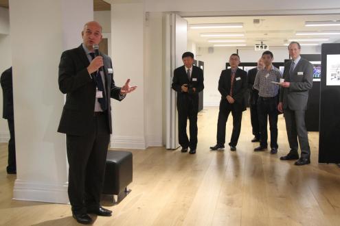 Professor David Phoenix speaking at opening event