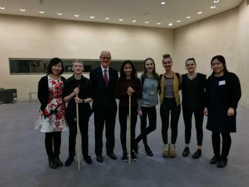Fortismere Students with Nick Gibb, British Minister for State of Schools